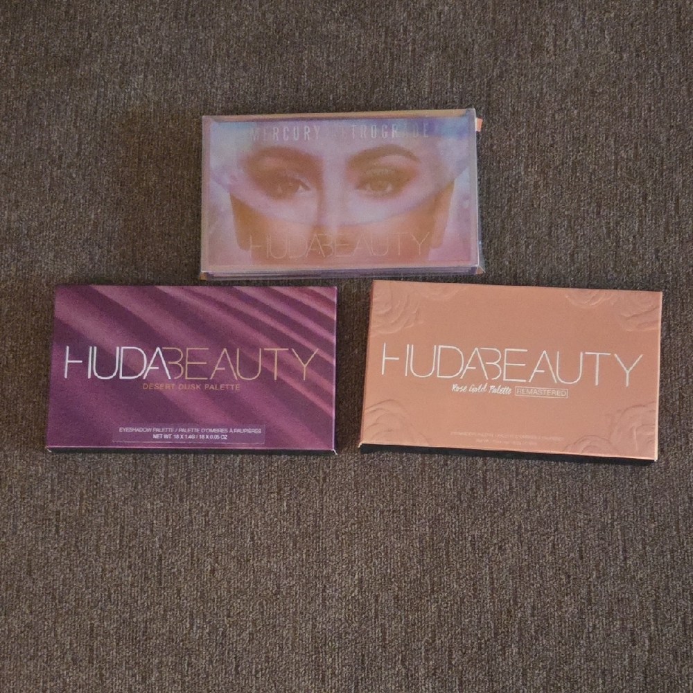 HUDA BEAUTY Eyeshadow Palette Collection - Purple, Pink, Tan